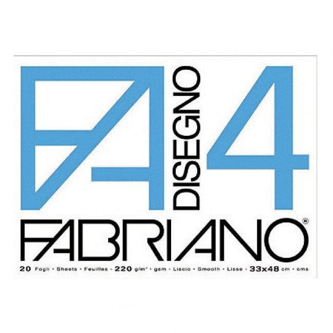 BLOCCO FABRIANO F4 33X48 GR.220 FF.20 LISCIO